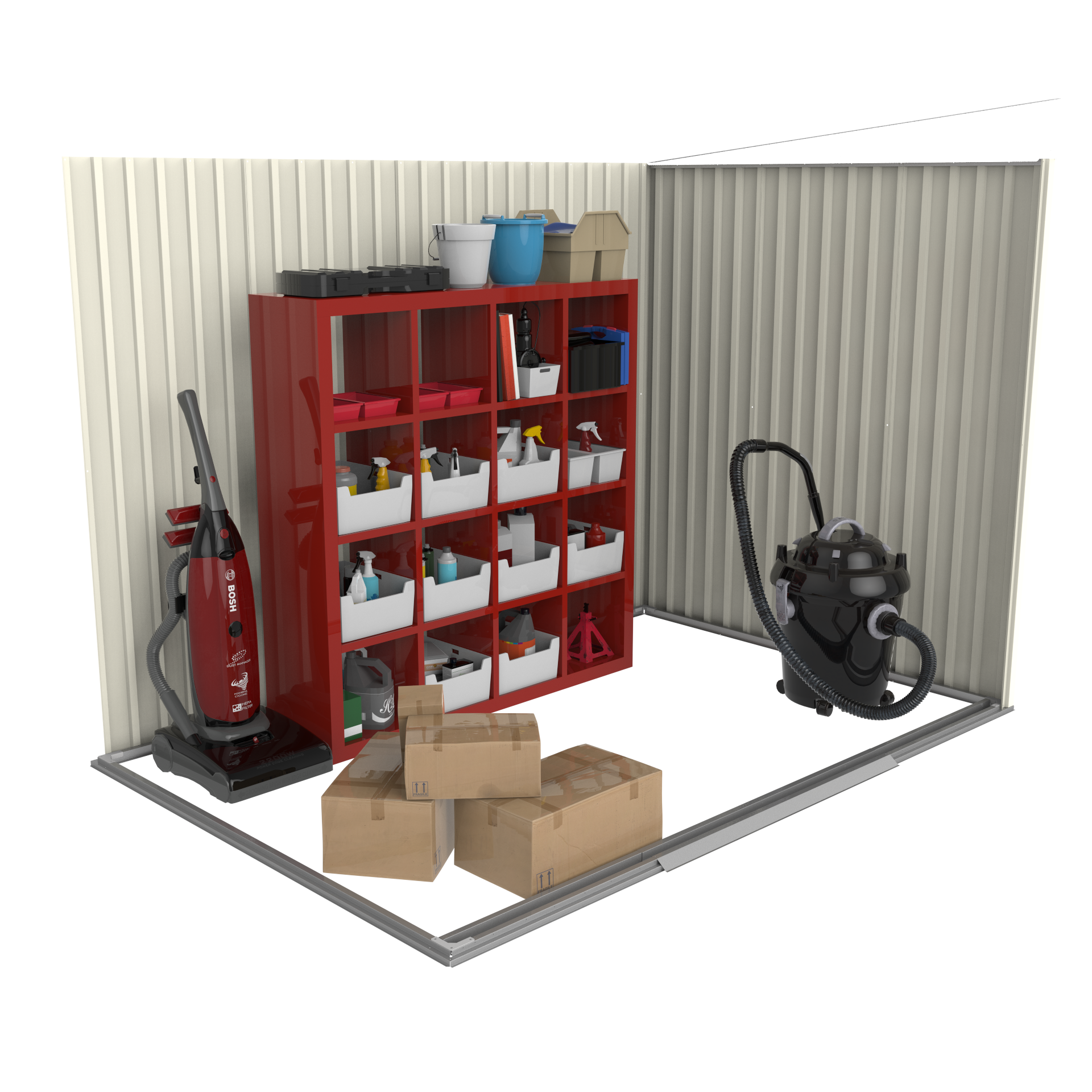 Duramax TOP Pent Roof Skylight 2.52 x 1.74 m Metal Shed - Woodgrain