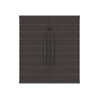 Armário de armazenamento curto Duramax Cedargrain com 2x prateleiras ajustáveis - Castanho