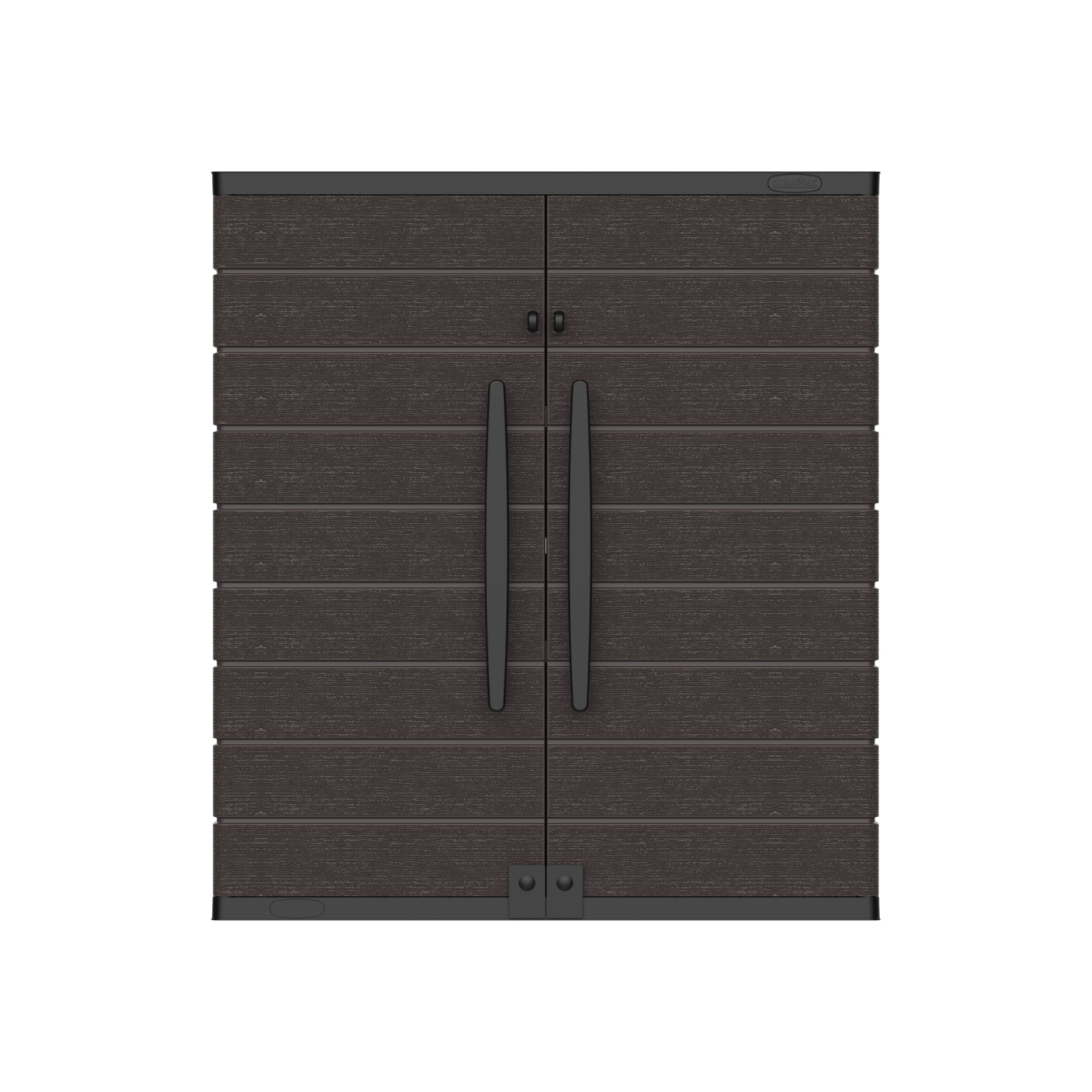 Duramax Cedargrain Short Storage Cabinet with 2x Adjustable Shelves - Brown