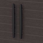 Armário de armazenamento curto Duramax Cedargrain com 2x prateleiras ajustáveis - Castanho