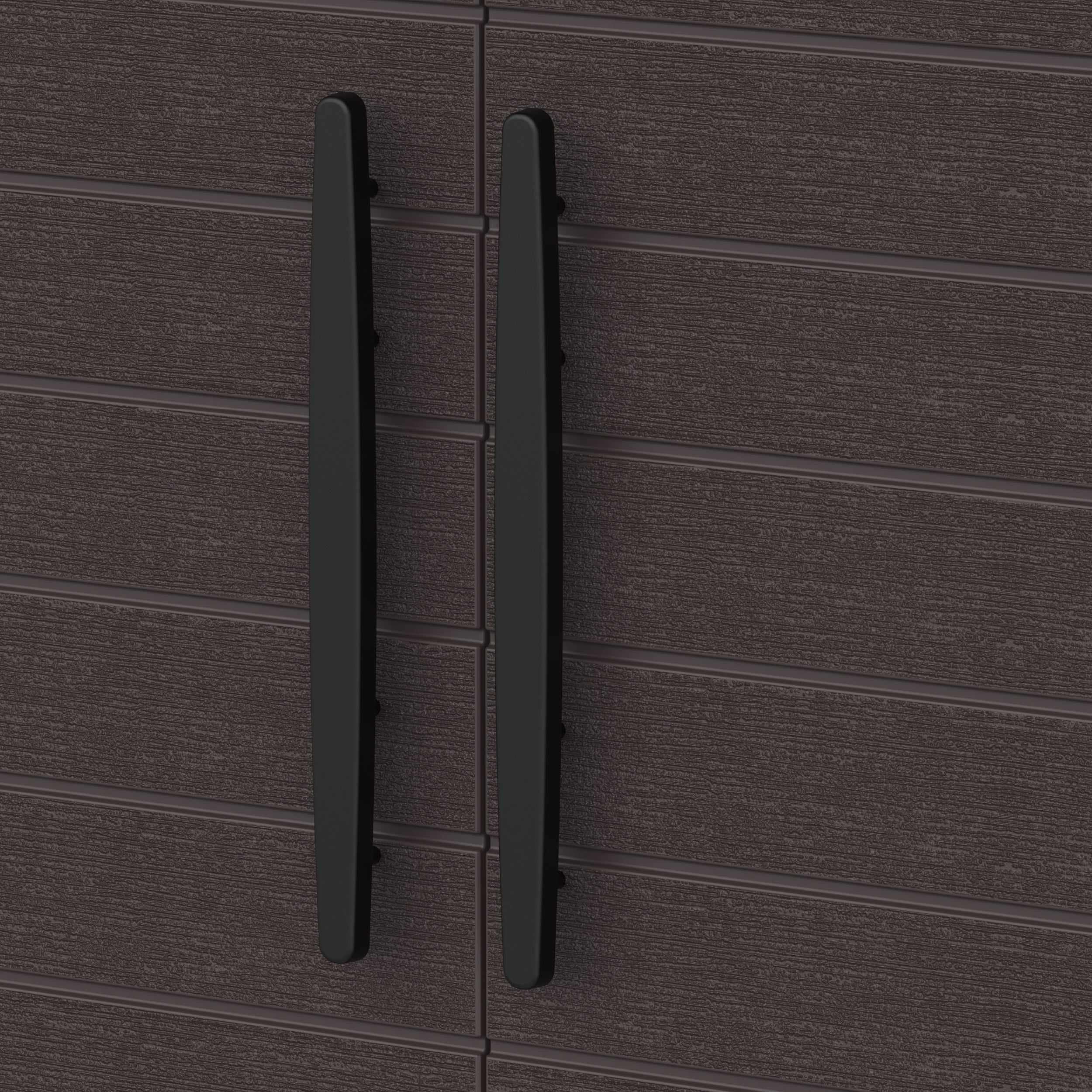 Armário de armazenamento curto Duramax Cedargrain com 2x prateleiras ajustáveis - Castanho