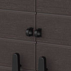 Armário de armazenamento curto Duramax Cedargrain com 2x prateleiras ajustáveis - Castanho