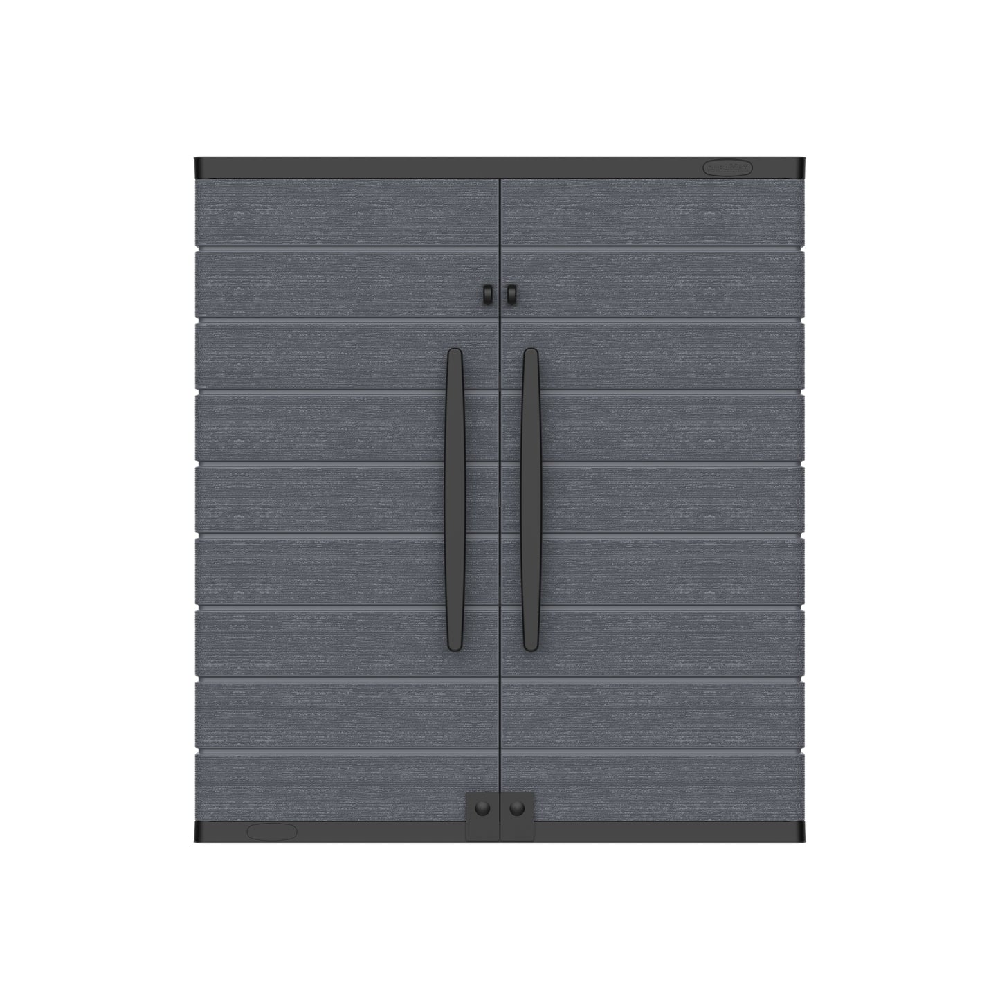 Duramax Cedargrain Short Storage Cabinet with 2x Adjustable Shelves - Grey