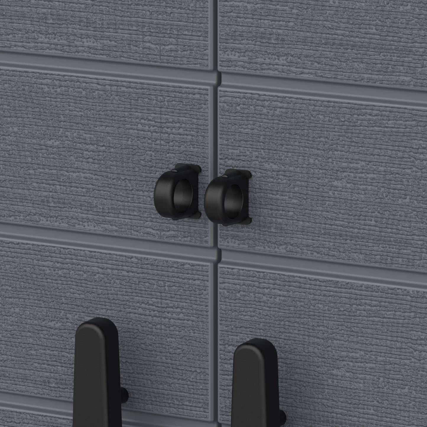 Duramax Cedargrain korte opbergkast met 2x verstelbare planken-grijs