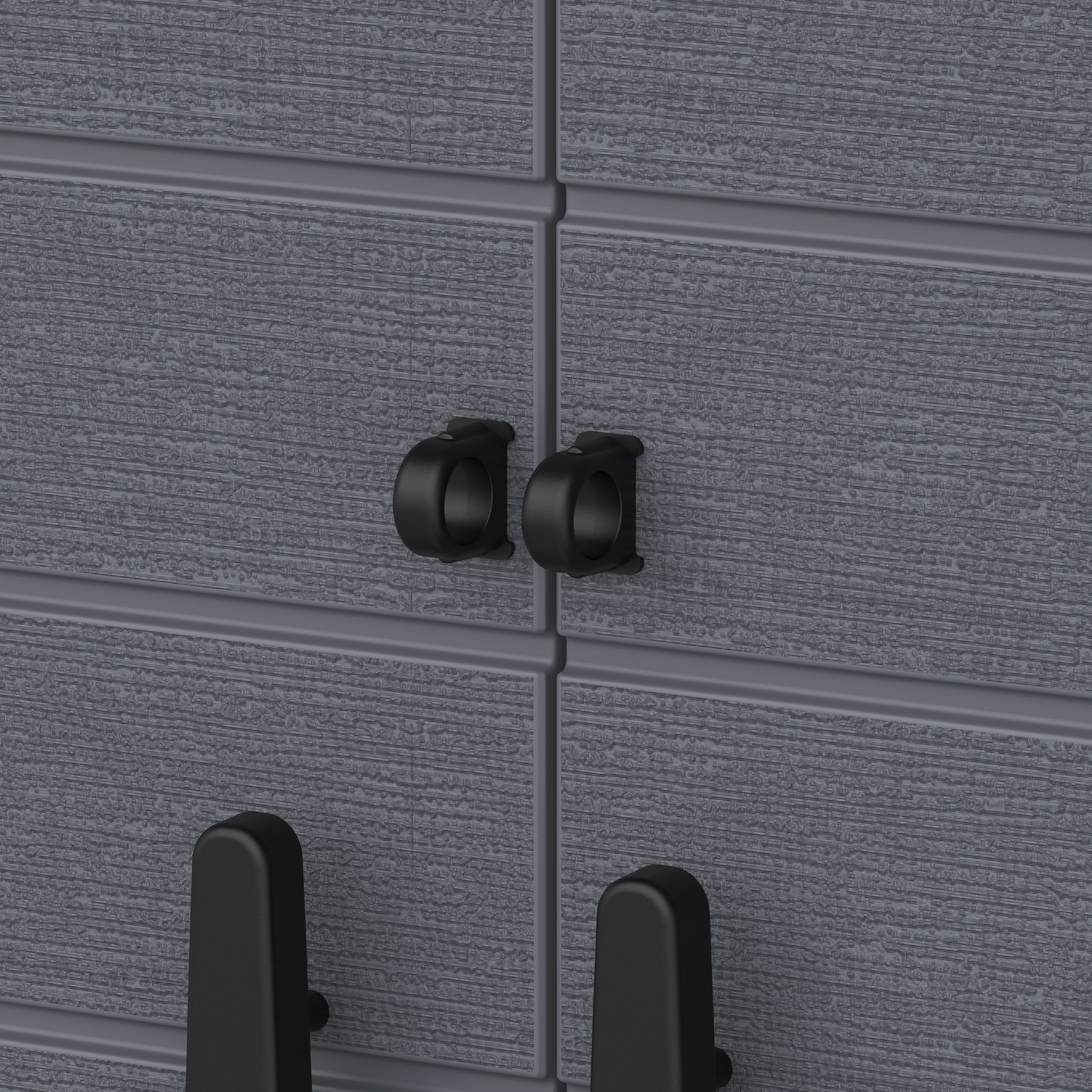 Armadietto Duramax Cedargrain con 2x ripiani regolabili-Grigio