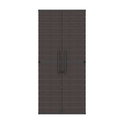 Duramax Cedargrain Tall Storage Cabinet with 4x Adjustable Polices - Brown