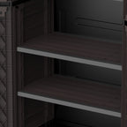 Duramax Cedargrain Tall Storage Cabinet with 4x Adjustable Shelves - Brown