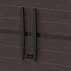 Duramax Cedargrain Tall Storage Cabinet with 4x Adjustable Shelves - Brown