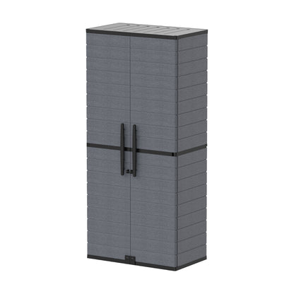 Duramax Cedargrain Tall-lagerskabet med 4x justerbare hyller - grå