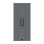 Armário de armazenamento alto Duramax Cedargrain com 4x prateleiras ajustáveis - Cinza