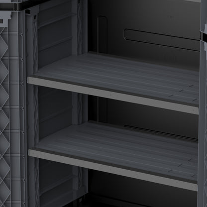Duramax Cedargrain Tall Skladiščna omara s 4x nastavljivimi policami - Siva