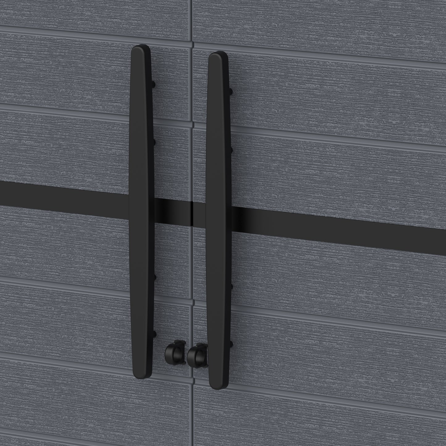 Duramax Cedargrain Tall Storage Cabinet with 4x Adjustable Polices - Grey