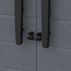 Armário de armazenamento alto Duramax Cedargrain com 4x prateleiras ajustáveis - Cinza