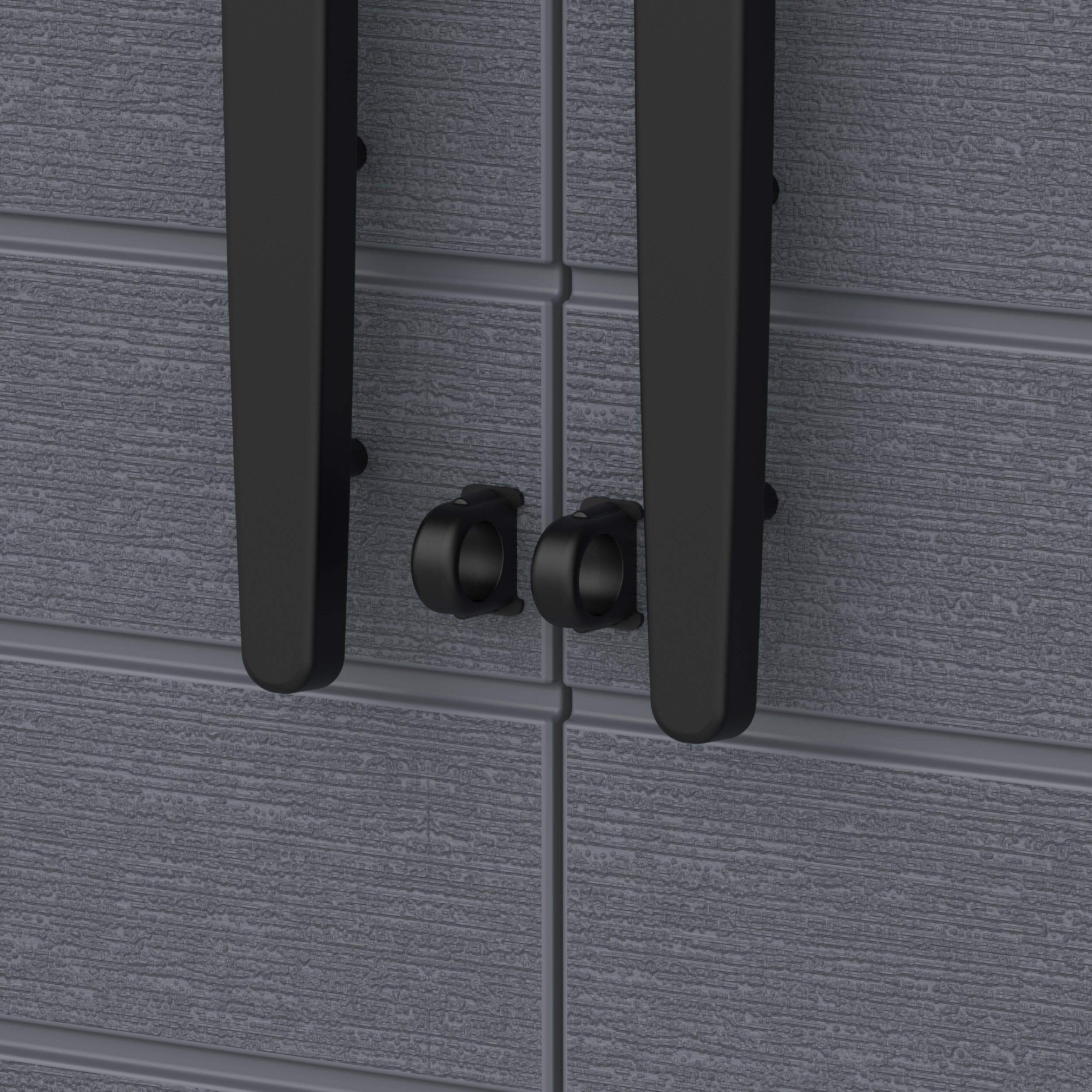 Armário de armazenamento alto Duramax Cedargrain com 4x prateleiras ajustáveis - Cinza