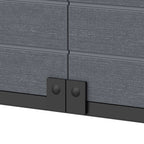 Armário de armazenamento alto Duramax Cedargrain com 4x prateleiras ajustáveis - Cinza