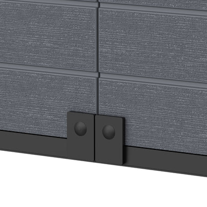 Duramax Cedargrain alto gabinete de almacenamiento con 4 estantes ajustables-gris