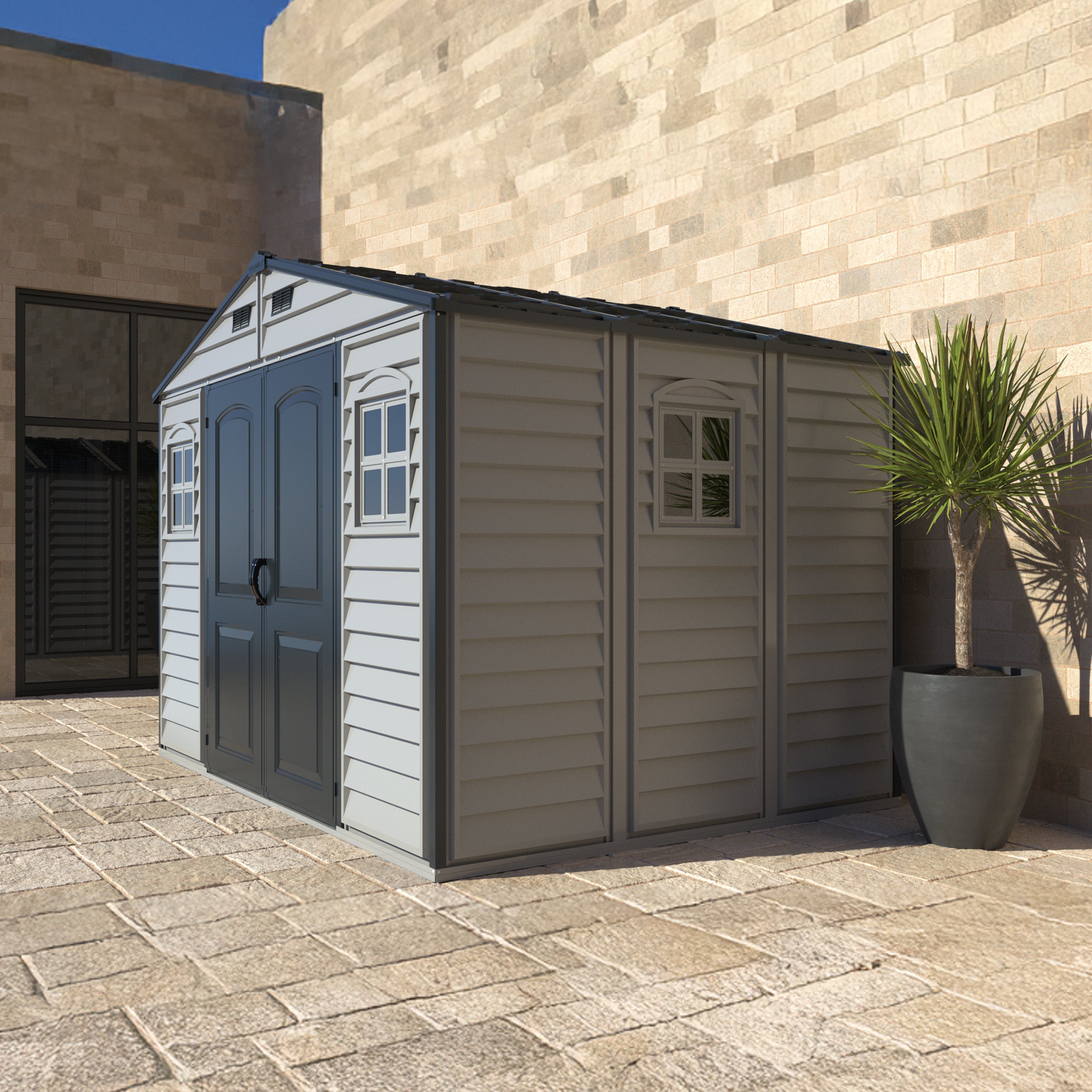 Duramax WoodSide PLUS 3.19 x 2.40 m Plastic Shed