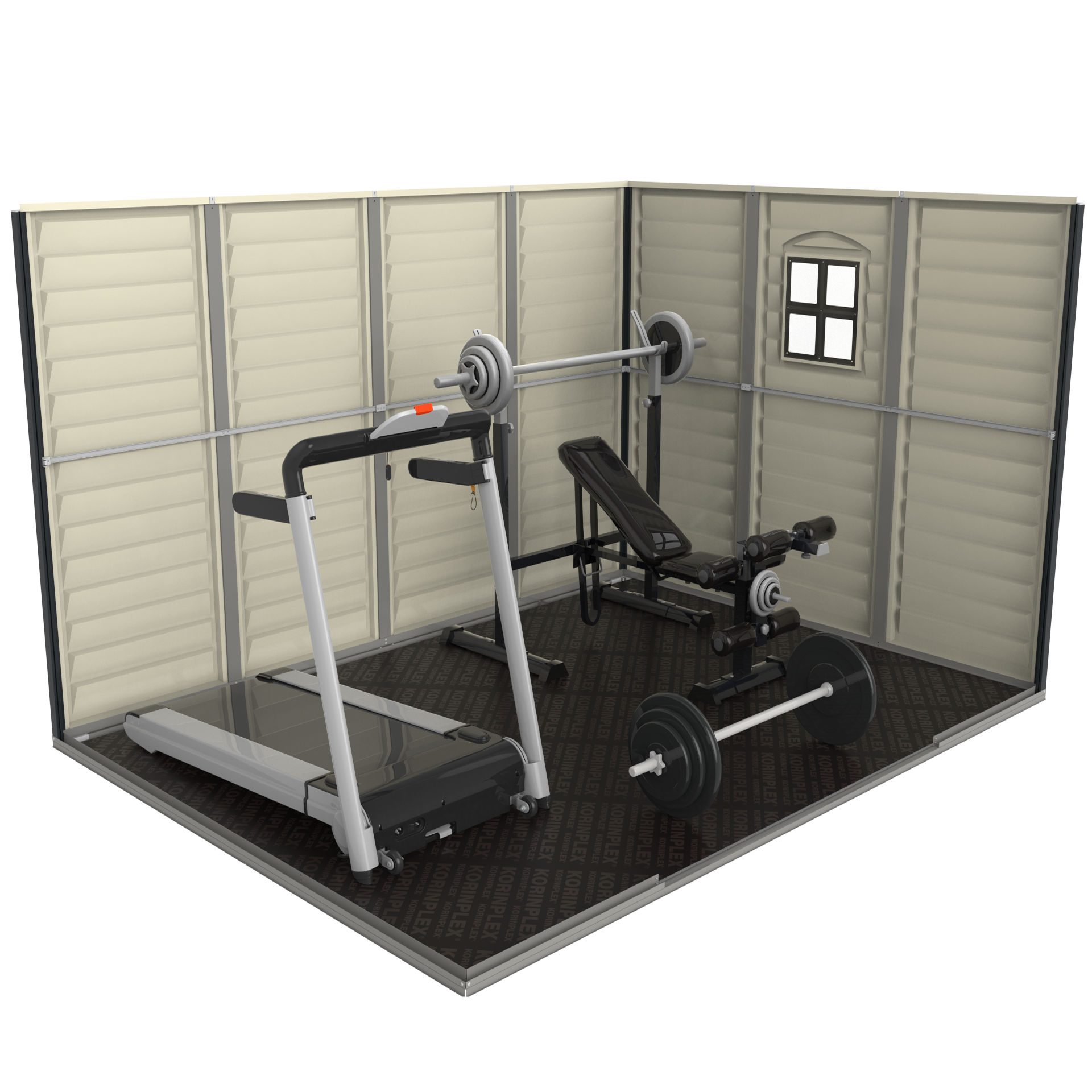 Duramax WoodSide PLUS 3.19 x 2.40 m Plastic Shed