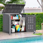 Duramax StoreAway 1200L storage shed, big storage space for tools, BBQ's and bins.