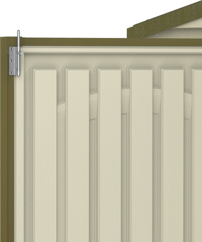 Duramax plastic shed, 2.40 x 1.61 m, door lock.