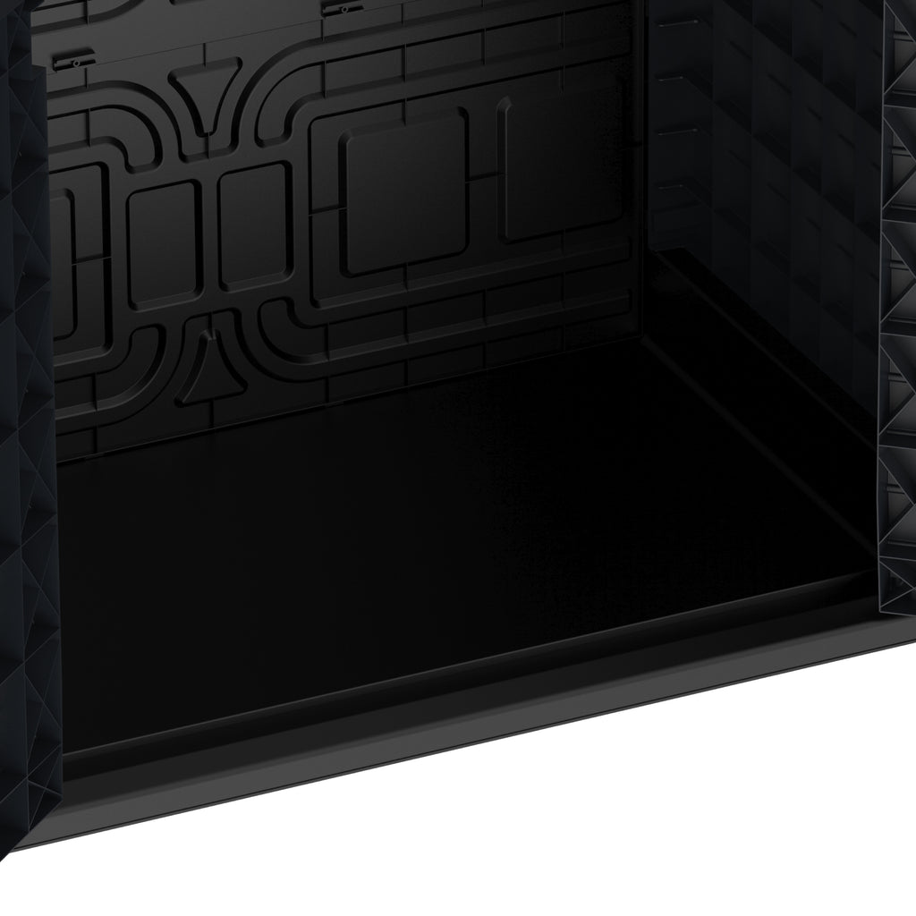 Duramax StoreAway 850L Plastic Storage Shed, Dark Grey