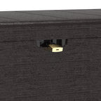 Duramax storage box in dark brown with adjustable safety lock for all equipment stored