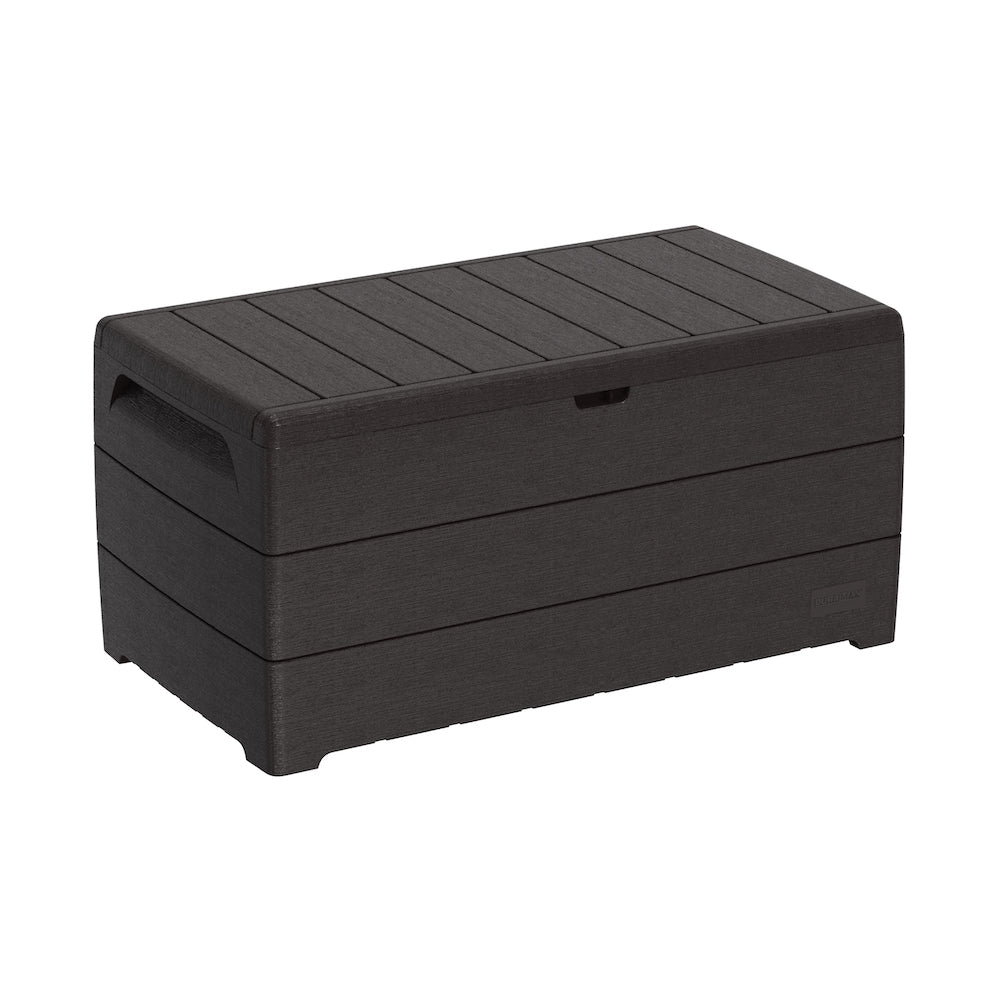 Plastic storage box for patio or garage, 416 L can be used to store any tools or equipment  