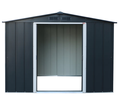 Metal shed, 2.52 x 1.74 m ideal for storing heavy and big equipment, with double doors.