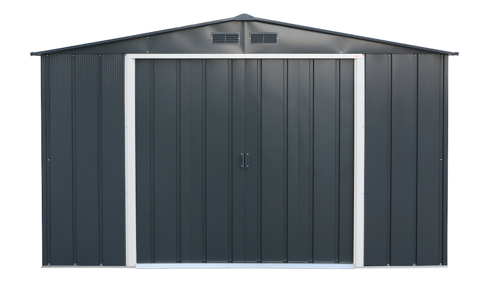 EU ECO Off-White - m – Duramax Trimm with Metal 3.12 Durasheds 2.34 x Anthracite Shed