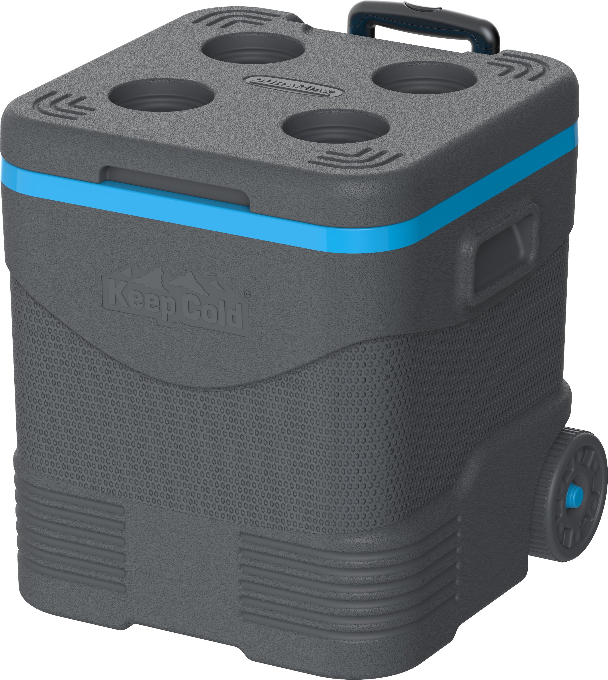 Trolley icebox, 45 L with PU insulation to improve cooling performance. 