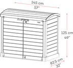 Duramax garbage container dimensions, 1.45 x 1.25.